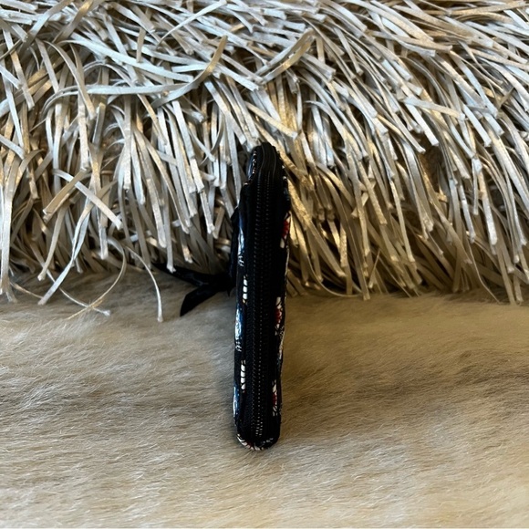 VERA BRADLEY Night Owl Zip Around Wallet Long Wristlet Navy Red Y2K 2008 - Picture 3 of 10